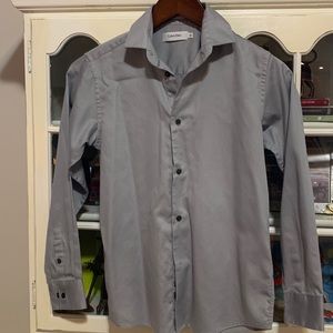 Boys Calvin Klein gray dress shirt - size 12